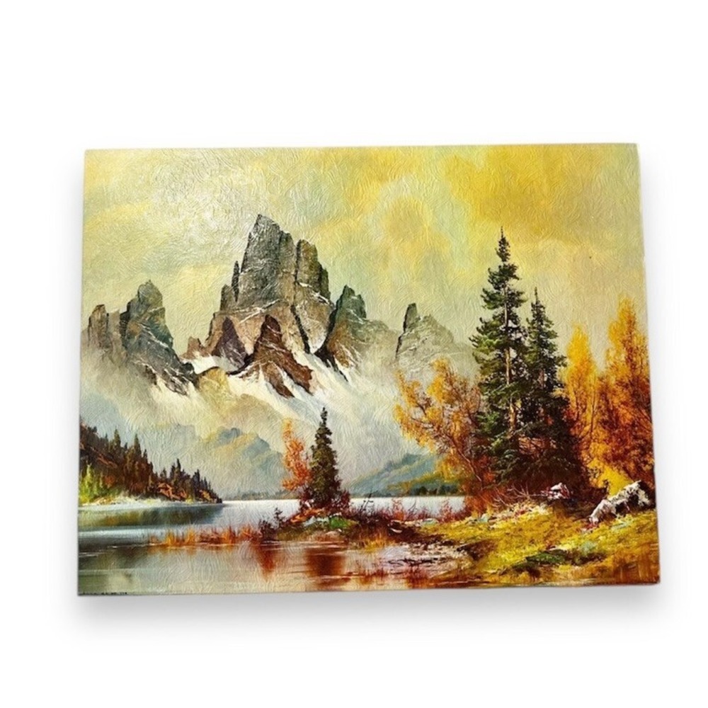 Winde Art Timberline Lake Lithograph 11 X 14 NY Mountain Lake Landscape Wilmer